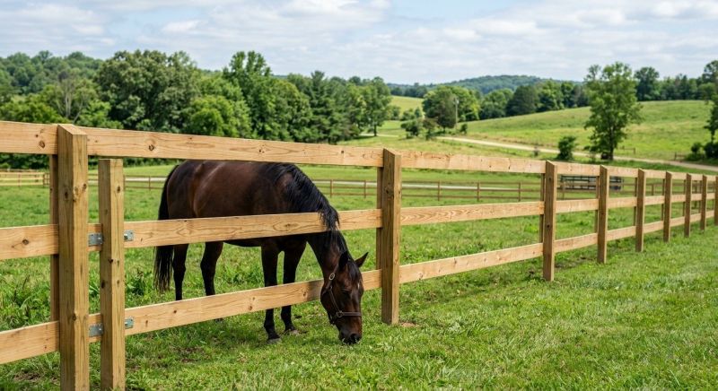 Horse Fence Replacement in Sacramento, CA