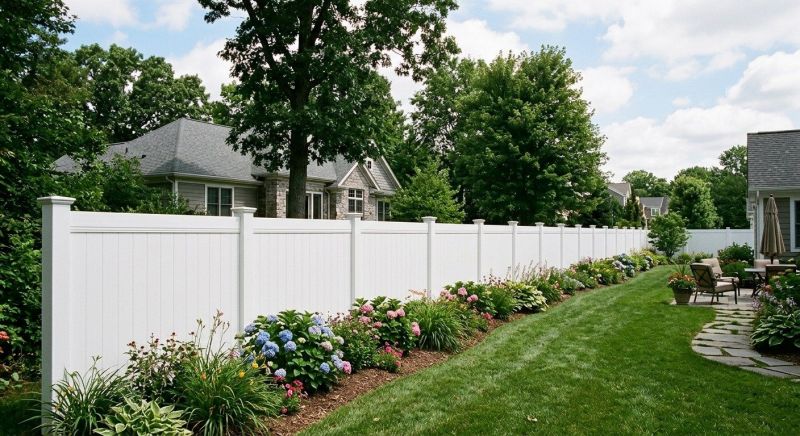 White PVC Fence Installation in St Louis, MO