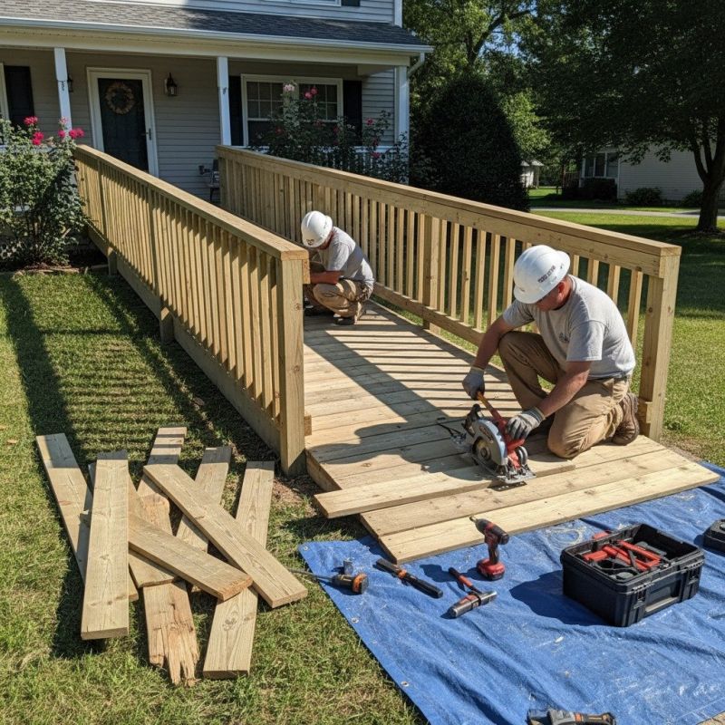 Handicap Ramp Construction in Wilmington, NC