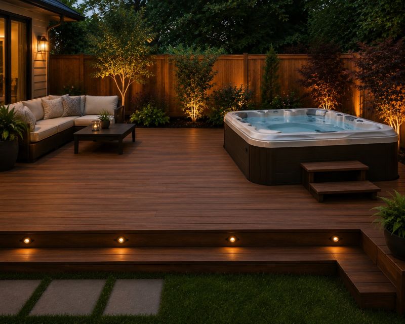 Hot Tub Deck Installation in Stamford, CT