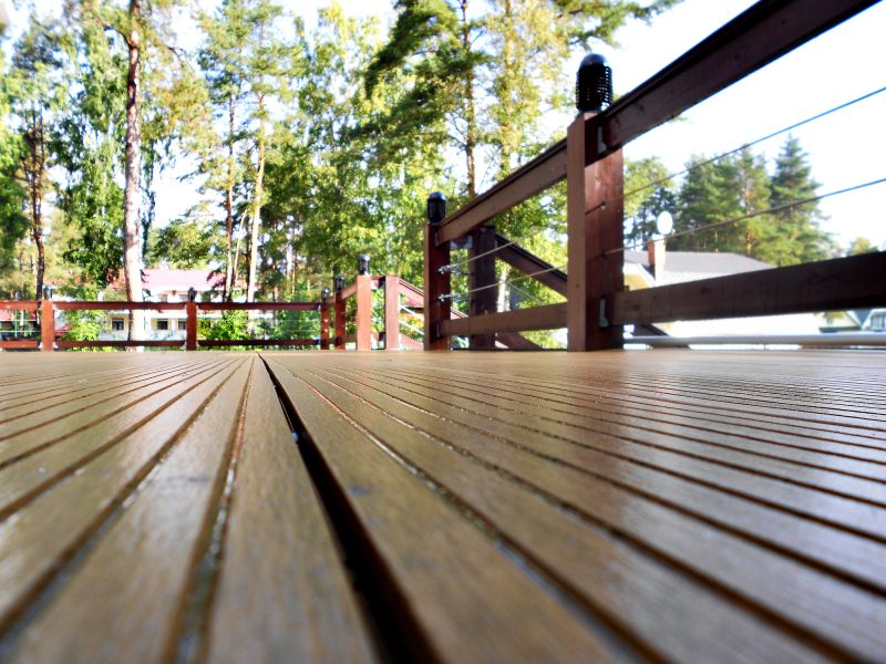 Redwood Deck Installation in Norwalk, CT